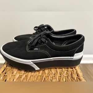 Vans Era Stacked - black suede/gum sole - 9.0M/10.5W